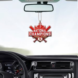 Oklahoma Sooners Women’s Softball Custom Shape 2-sided Acrylic Car Ornament - MAITM 6994