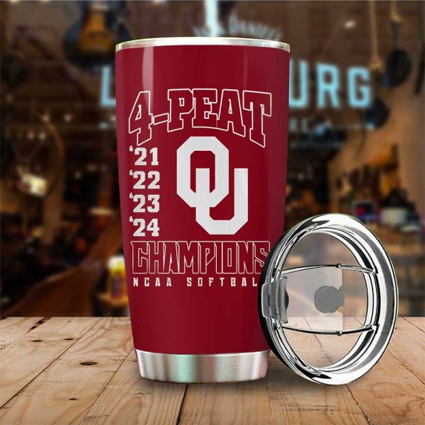 Oklahoma Sooners Women’s Softball Tumbler Cup - MAITM 6988