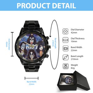 Kiss Band Black Stainless Steel Watch - MAITM 7067