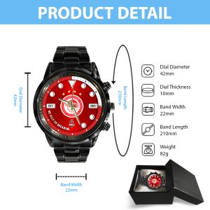 Olympiakos F.C. Black Stainless Steel Watch - MAITM 6939