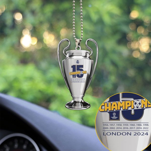 Real Madrid CF Custom Shape 2-sided Acrylic Car Ornament - MAITM 6914