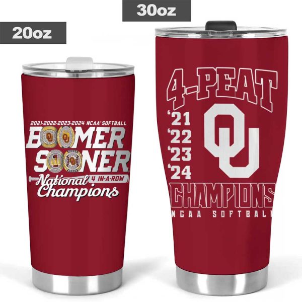 Oklahoma Sooners Women’s Softball Tumbler Cup - MAITM 6988