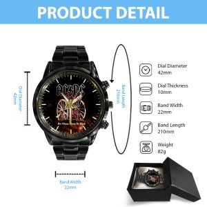 AC/DC Black Stainless Steel Watch - HUANNM 5300