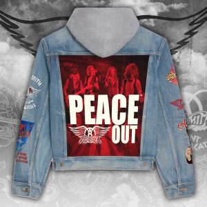 Aerosmith Women's Denim Hood Jacket - ANHNV 4729