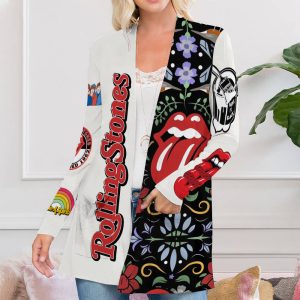 The Rolling Stones Women’s Patch Pocket Cardigan – ANHNV 4747