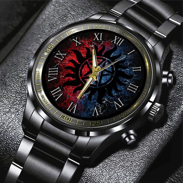 Supernatural Black Stainless Steel Watch - ANHNV 4751