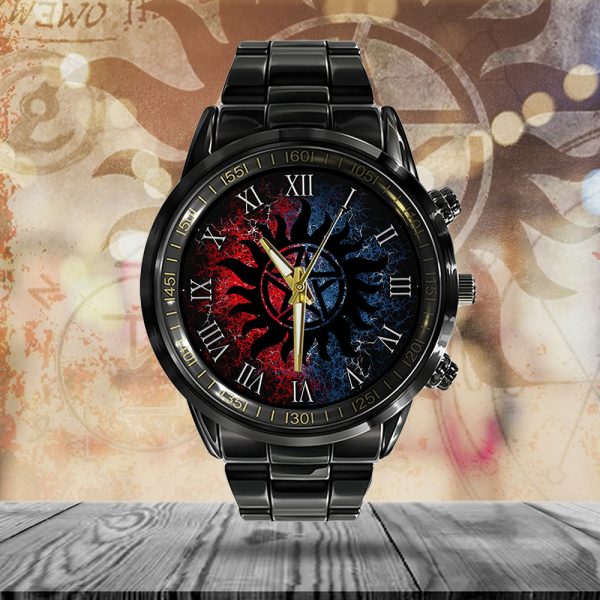 Supernatural Black Stainless Steel Watch - ANHNV 4751