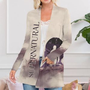 Supernatural Women's Patch Pocket Cardigan - ANHNV 4786