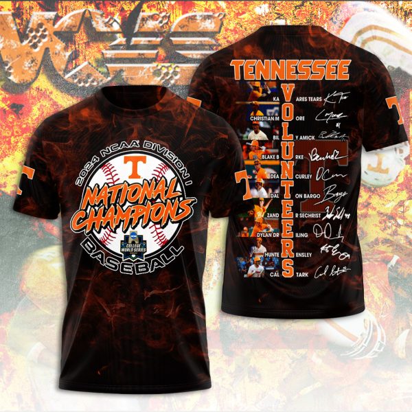 Tennessee Volunteers Baseball 3D Apparel - ANHNV 4807