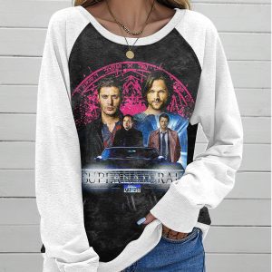 Supernatural Round Neck Raglan Sleeve Sweatshirt – ANHNV 4813