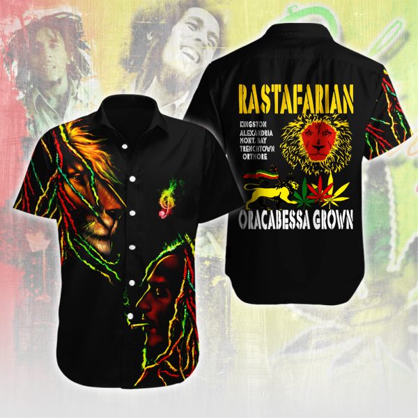 Bob Marley Short Sleeve Dress Shirt - HUANNM 5294.1