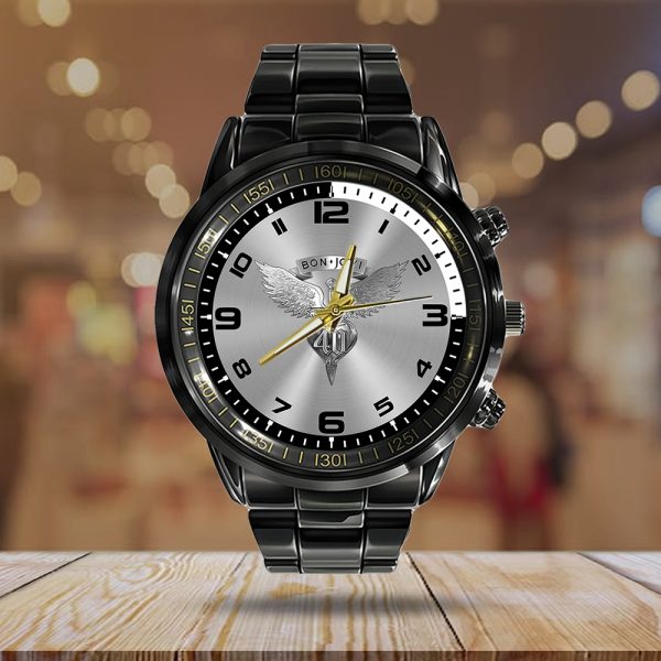 Bon Jovi Black Stainless Steel Watch - HOATT 5134