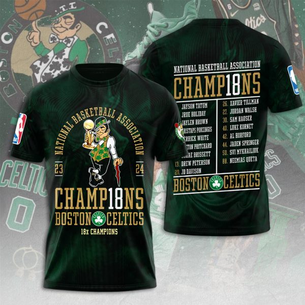 Boston Celtics 3D Apparel - HUANNM 5400