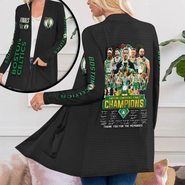 Boston Celtics Women's Patch Pocket Cardigan - HUANNM 5267