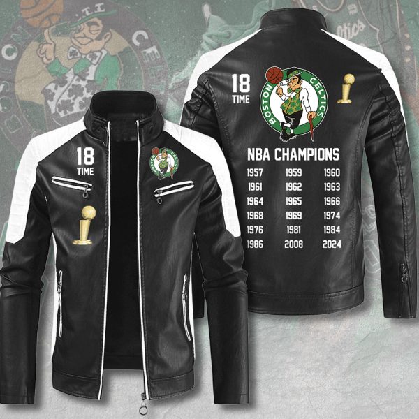 Boston Celtics Premium Leather Bomber - HUANNM 5416.1