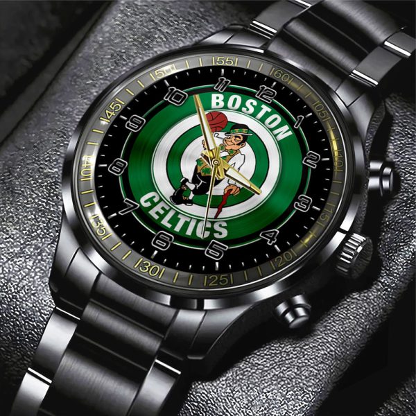 Boston Celtics Black Stainless Steel Watch - GNE 607