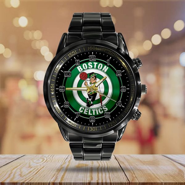 Boston Celtics Black Stainless Steel Watch - GNE 607