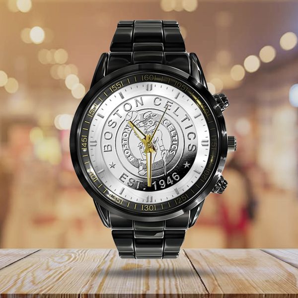 Boston Celtics Black Stainless Steel Watch - GNE 608