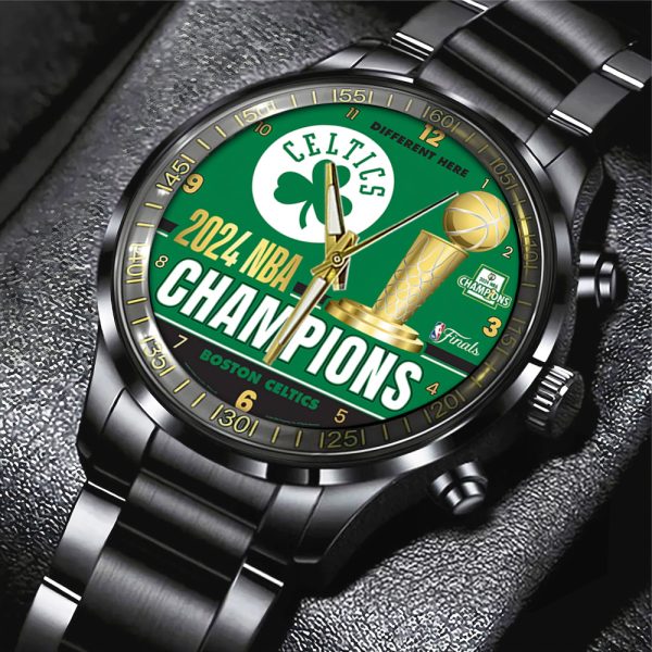 Boston Celtics Black Stainless Steel Watch - TANTN 7051