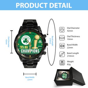 Boston Celtics Black Stainless Steel Watch - TANTN 7051