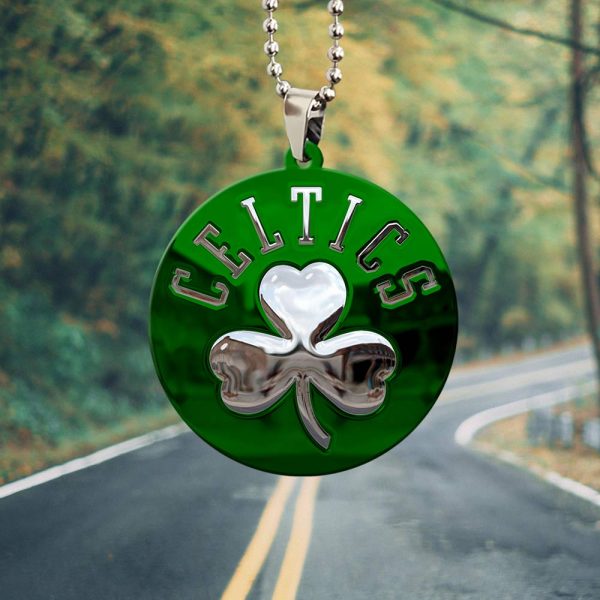 Boston Celtics Custom Shape 2-sided Acrylic Car Ornament - GNE 593