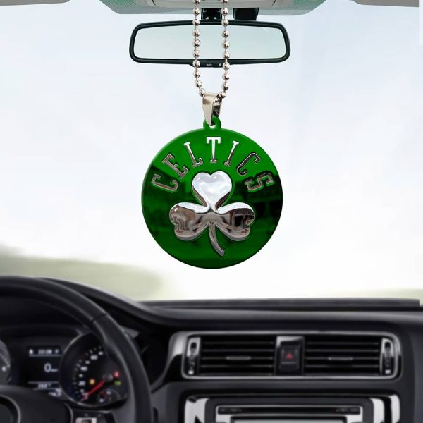 Boston Celtics Custom Shape 2-sided Acrylic Car Ornament - GNE 593