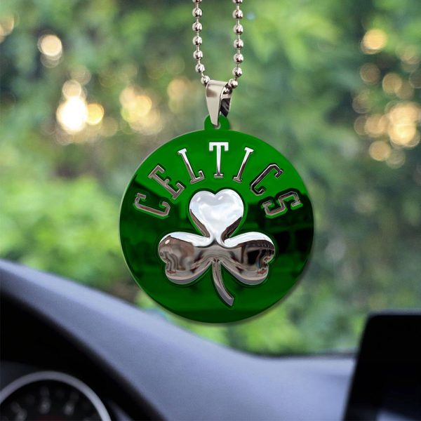 Boston Celtics Custom Shape 2-sided Acrylic Car Ornament - GNE 593