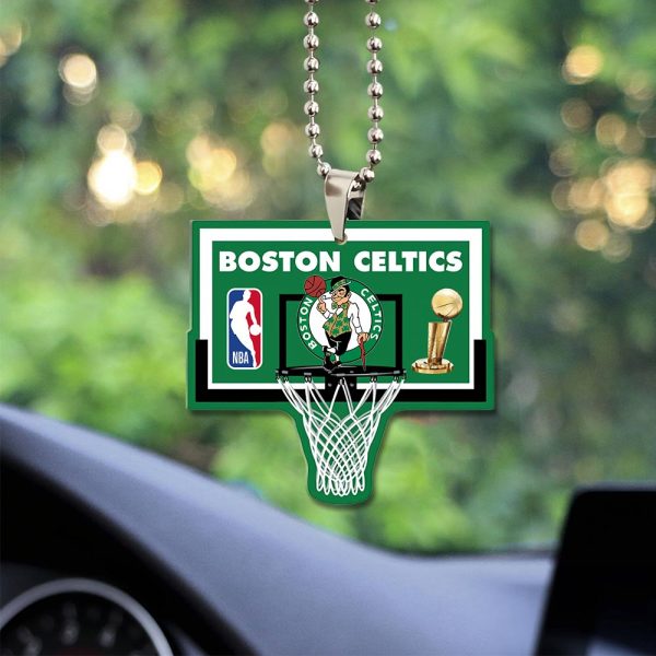 Boston Celtics Custom Shape 2-sided Acrylic Car Ornament - GNE 603