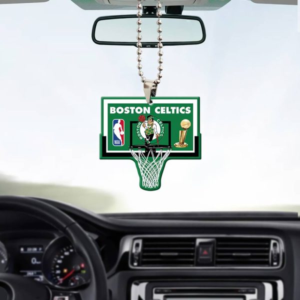 Boston Celtics Custom Shape 2-sided Acrylic Car Ornament - GNE 603