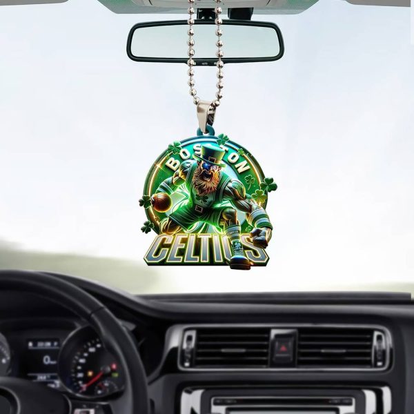 Boston Celtics Custom Shape 2-sided Acrylic Car Ornament - GNE 614