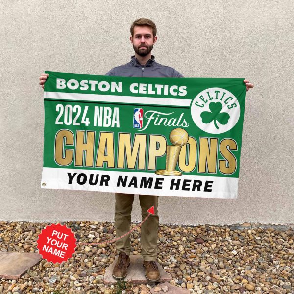 Personalized Boston Celtics 3D House Flag - TANTN 7015