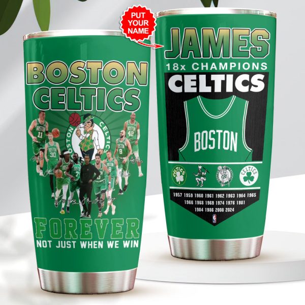 Personalized Boston Celtics Tumbler Cup - GNE 615