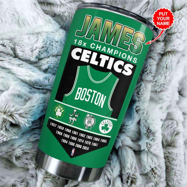 Personalized Boston Celtics Tumbler Cup - GNE 615