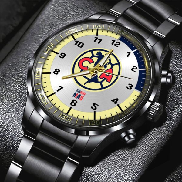 Club América Black Stainless Steel Watch - MAITM 6945