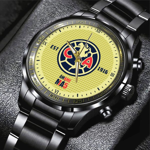 Club América Black Stainless Steel Watch - MAITM 6968