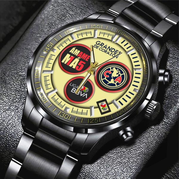 Club América Black Stainless Steel Watch - MAITM 6969