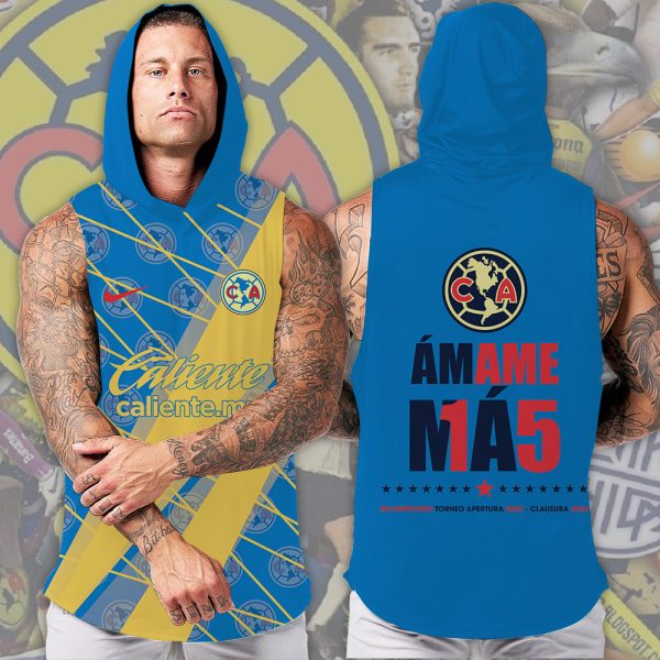 Club América 3D Sleeveless Hooded Sweatshirt - HOATT 5068