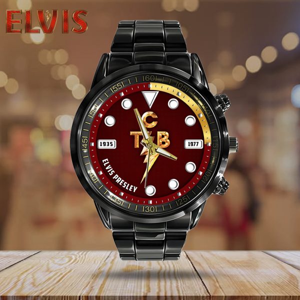 Elvis Presley Black Stainless Steel Watch - HOATT 5150