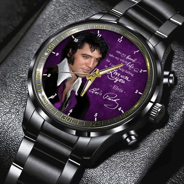 Elvis Presley Black Stainless Steel Watch - HOATT 5189