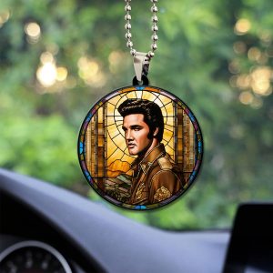 Elvis Presley Custom Shape 2-sided Acrylic Car Ornament - GNE 547