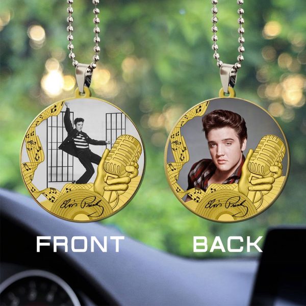 Elvis Presley Custom Shape 2-sided Acrylic Car Ornament - GNE 549