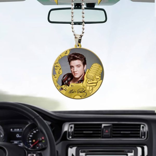 Elvis Presley Custom Shape 2-sided Acrylic Car Ornament - GNE 549