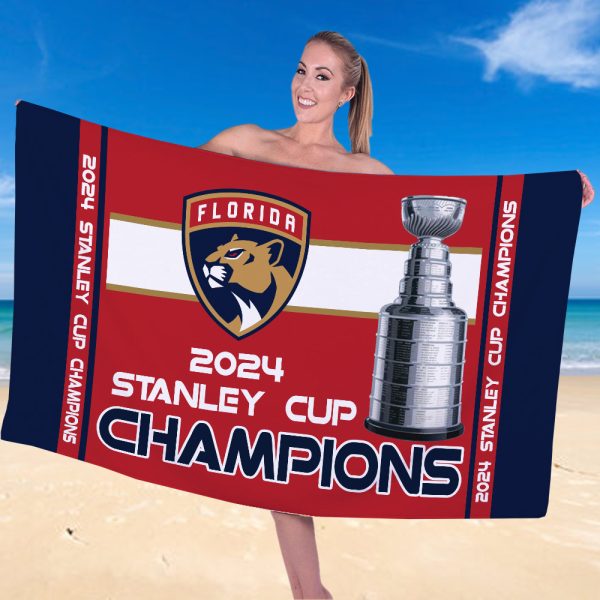 Florida Panthers Rectangle Beach Towel - TANTN 7145