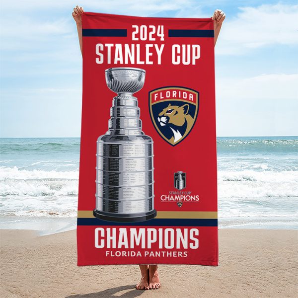 Florida Panthers Rectangle Beach Towel - TANTN 7146