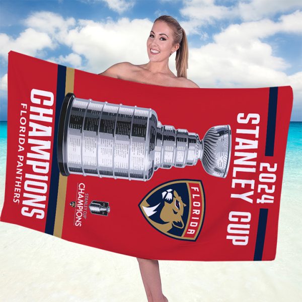 Florida Panthers Rectangle Beach Towel - TANTN 7146