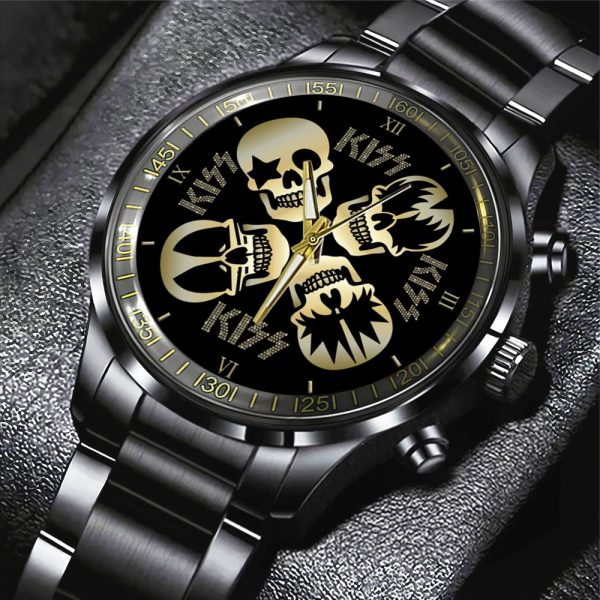 Kiss Band Black Stainless Steel Watch - GNE 578