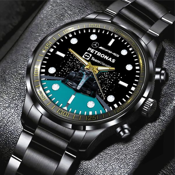 Mercedes-AMG Petronas F1 Black Stainless Steel Watch - TANTN 7201