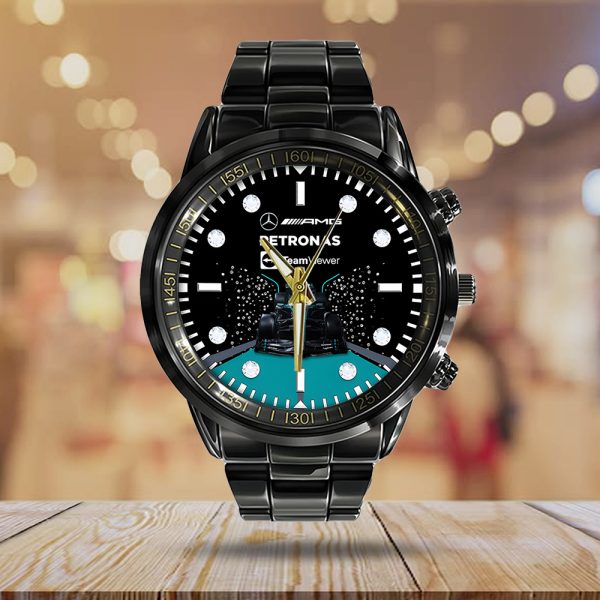 Mercedes-AMG Petronas F1 Black Stainless Steel Watch - TANTN 7201