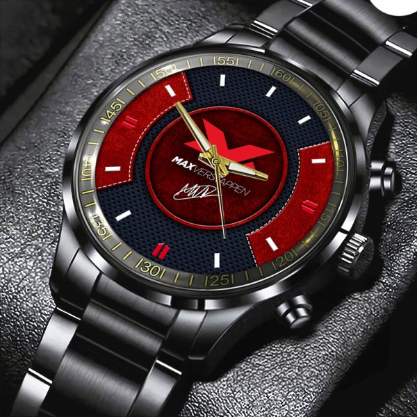 Red Bull Racing F1 x Max Verstappen Black Stainless Steel Watch - HOATT 5137