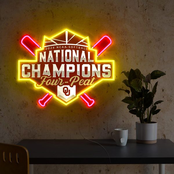 Oklahoma Sooners Women's Softball Custom Led Neon Sign - GNE 571